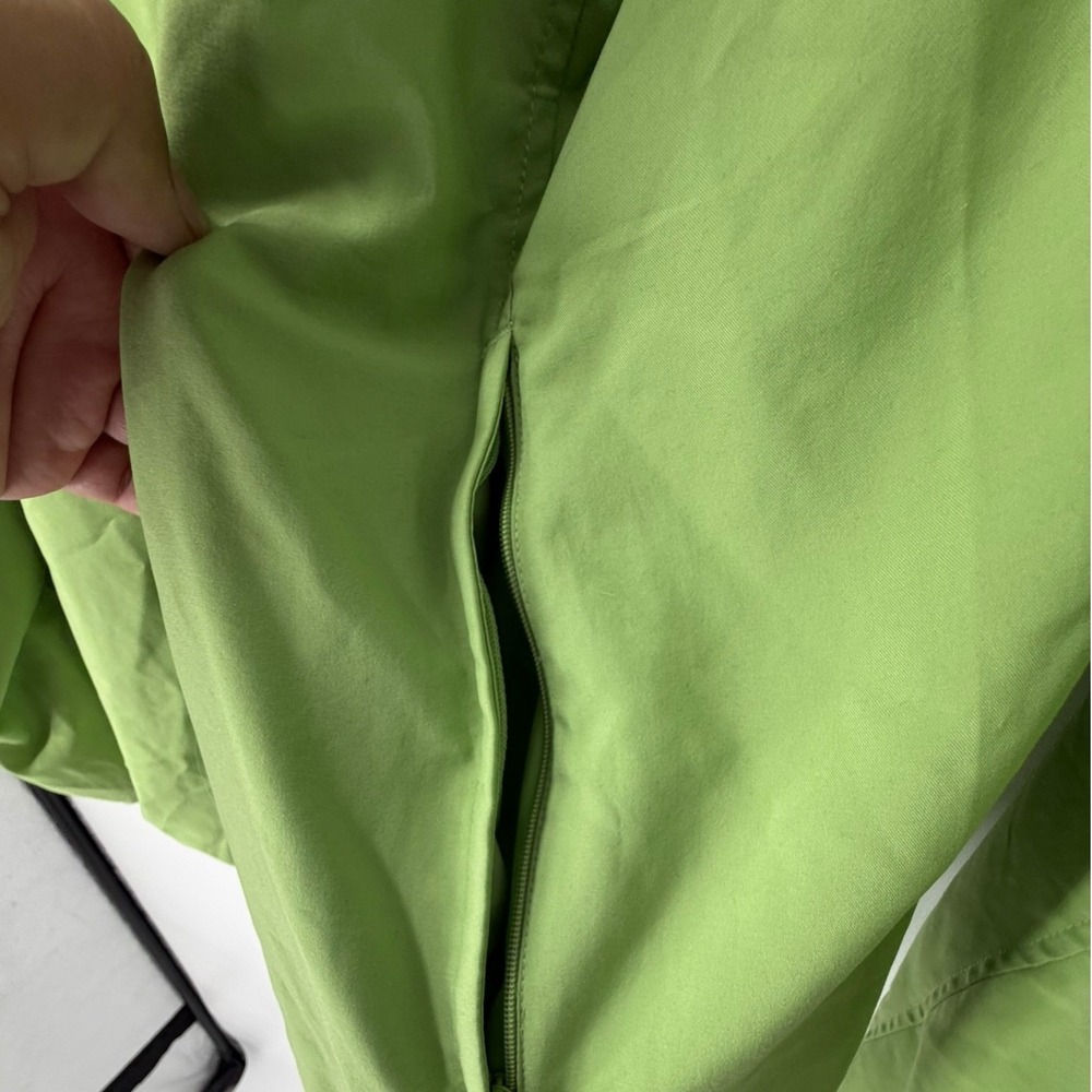 Adidas Mens ClimaProof Wind Quarter Zip Windbreaker Jacket Lime Green Large - Picture 11 of 11